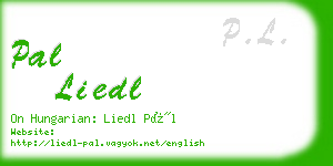 pal liedl business card